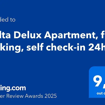 Lägenhet Malta Delux Apartment, Free Parking, Self Check-in 24h, Air-conditioning